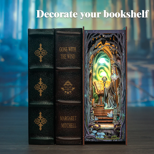 Book Nook Kit – DIY „The Gate of Wonderland“ mit LED-Beleuchtung (107 Teile)
