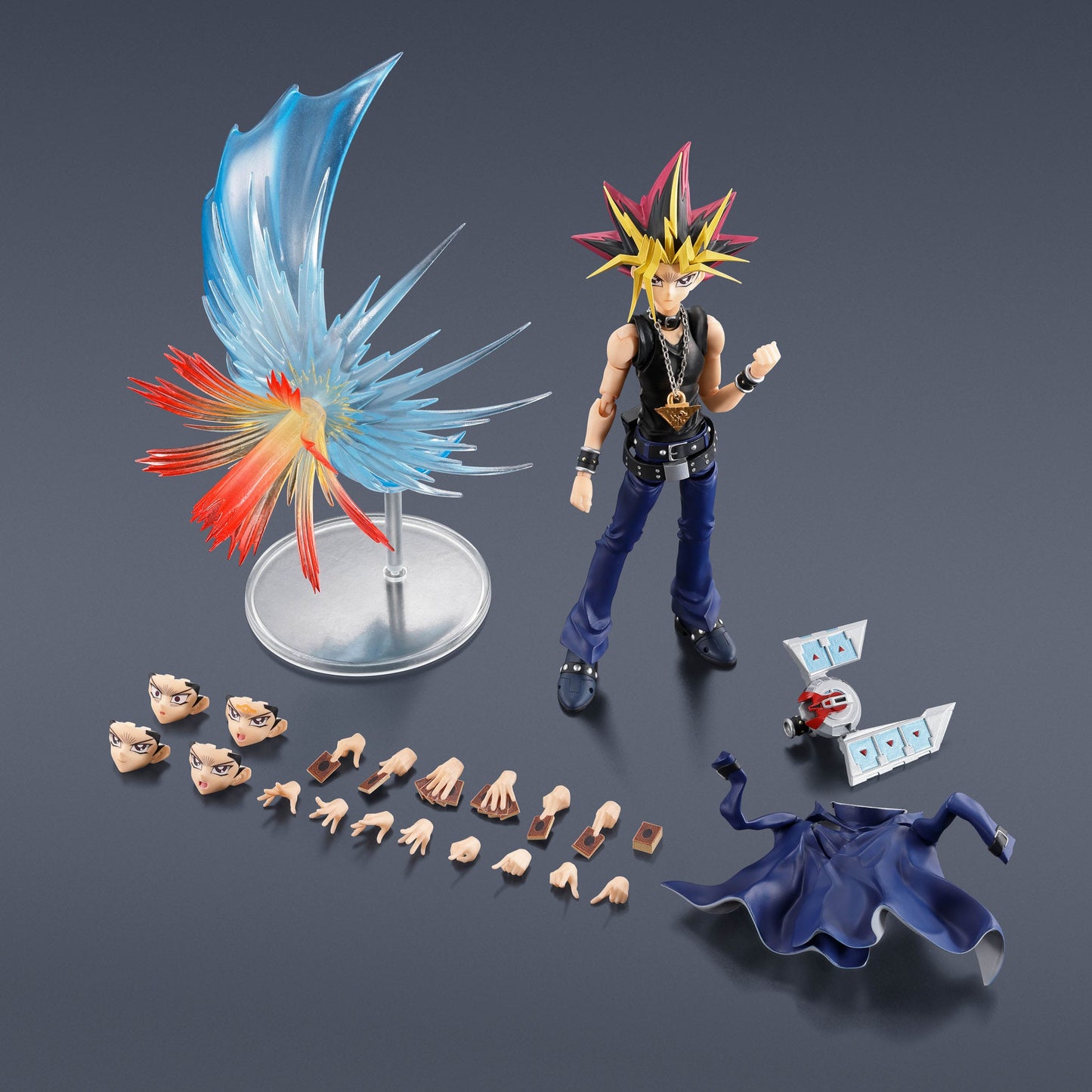 Yu-Gi-Oh! S.H.Figuarts Actionfigur Yami Yugi 16 cm – Signierte Verpackung (DE Synchronsprecher Konrad Bösherz)