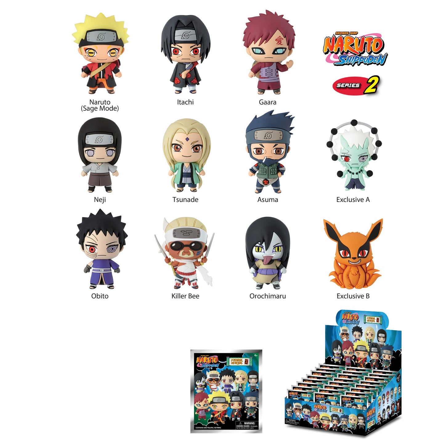 Naruto Shippuden: PVC-Taschenanhänger - Blind Bag