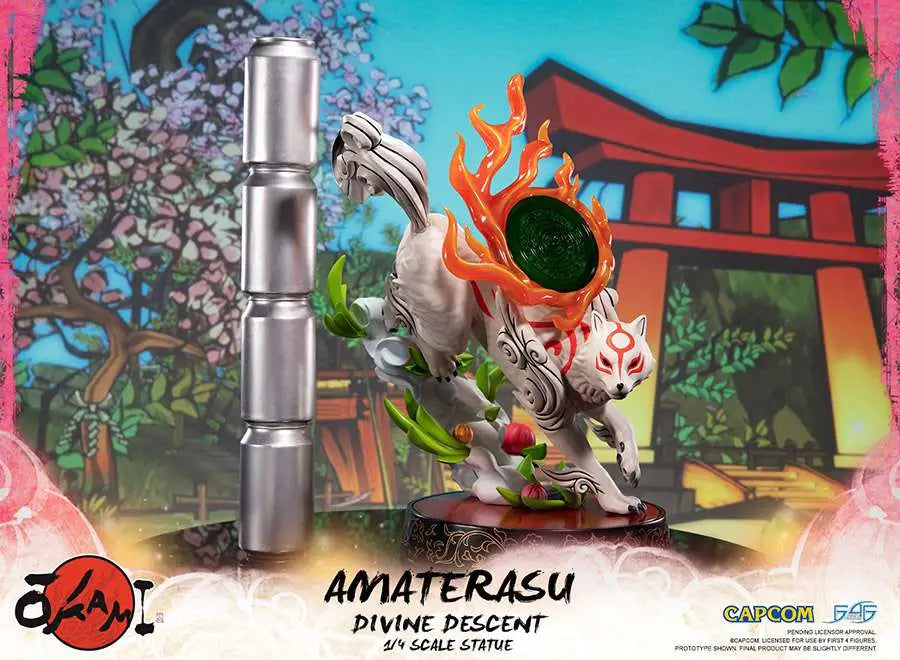 Okami: Amaterasu – Divine Descent – 1/4 Scale Resin Statue – ca. 44 cm