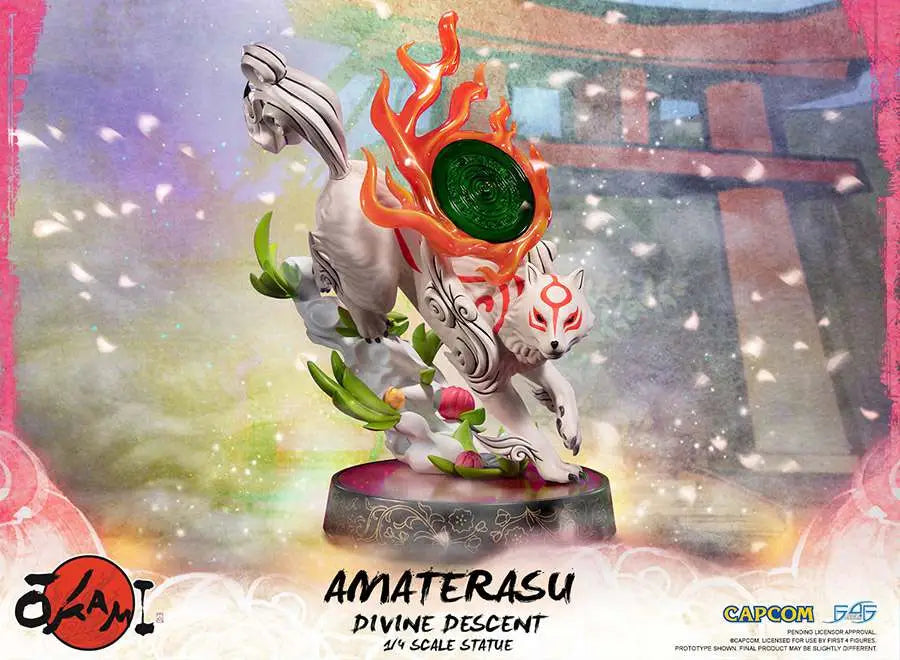 Okami: Amaterasu – Divine Descent – 1/4 Scale Resin Statue – ca. 44 cm