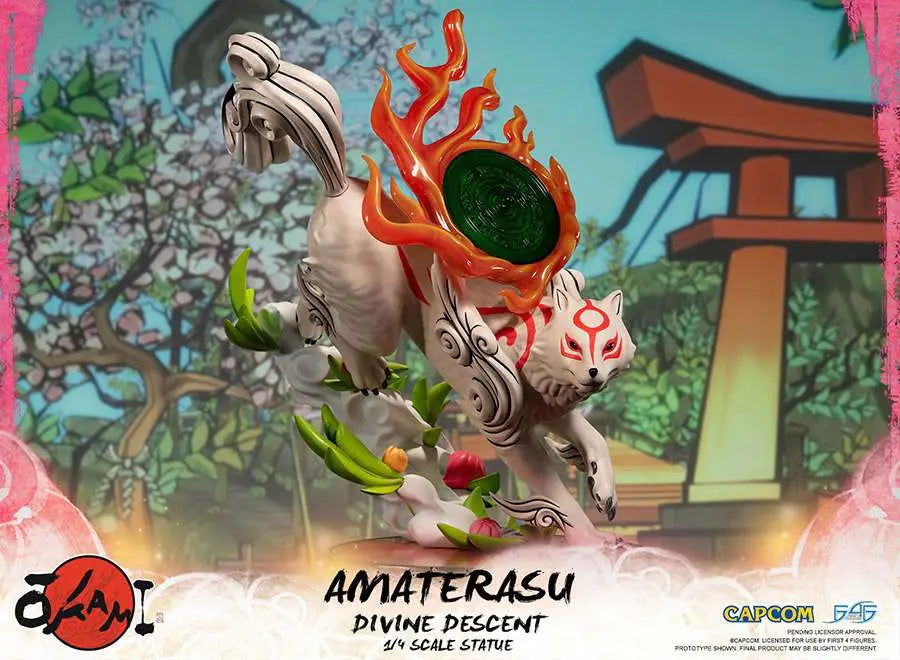 Okami: Amaterasu – Divine Descent – 1/4 Scale Resin Statue – ca. 44 cm
