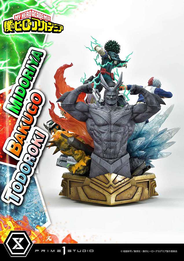 My Hero Academia: Midoriya, Bakugo & Todoroki Diorama Statue (Prime 1 Studio) – 68 cm