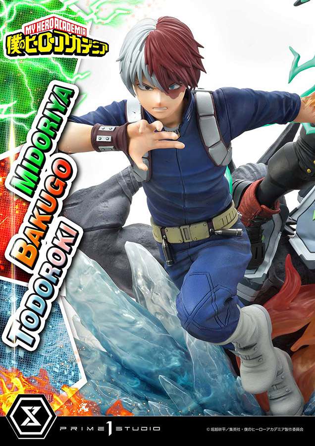 My Hero Academia: Midoriya, Bakugo & Todoroki Diorama Statue (Prime 1 Studio) – 68 cm