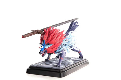Okami: Oki (Wolf Form) – Resin Statue – ca. 35 cm