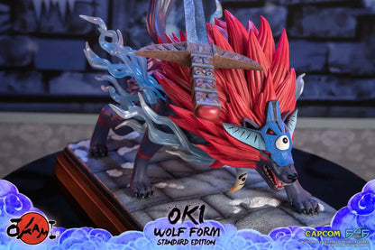 Okami: Oki (Wolf Form) – Resin Statue – ca. 35 cm