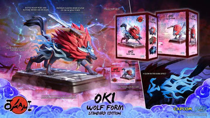 Okami: Oki (Wolf Form) – Resin Statue – ca. 35 cm