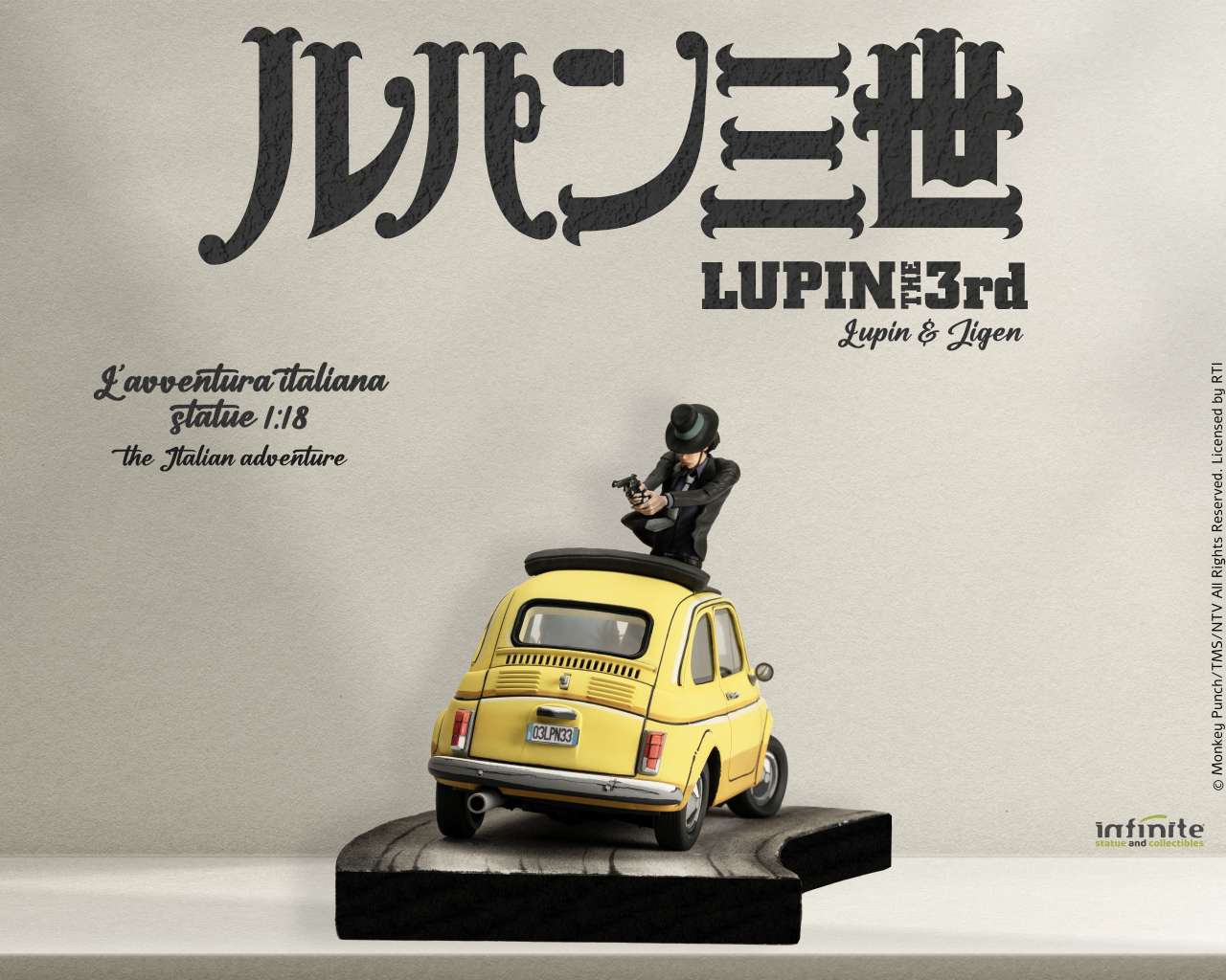Lupin 3rd L’avventura Italiana – 1/18 Resin Statue