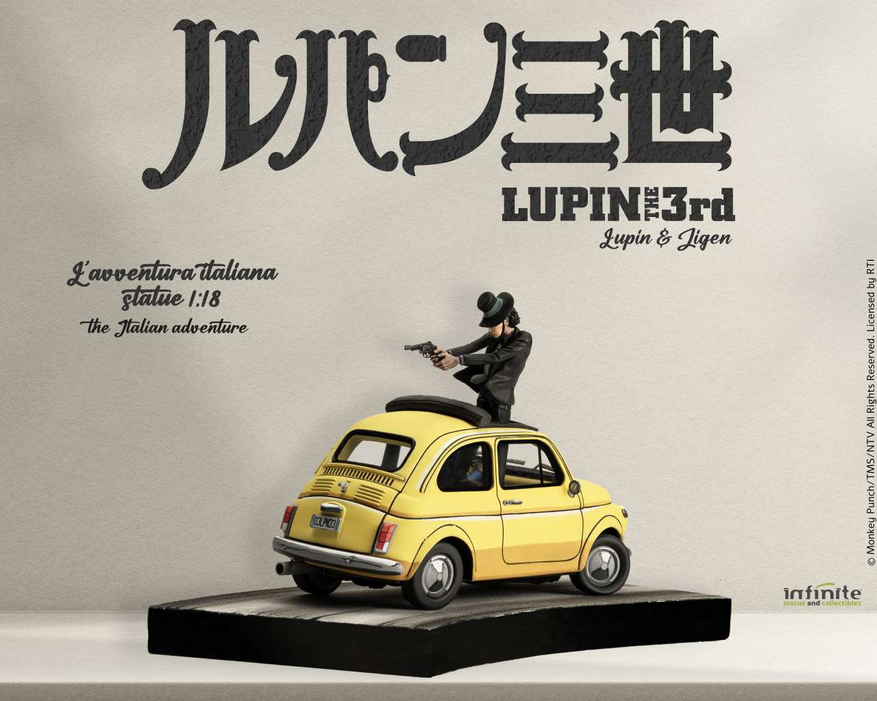 Lupin 3rd L’avventura Italiana – 1/18 Resin Statue