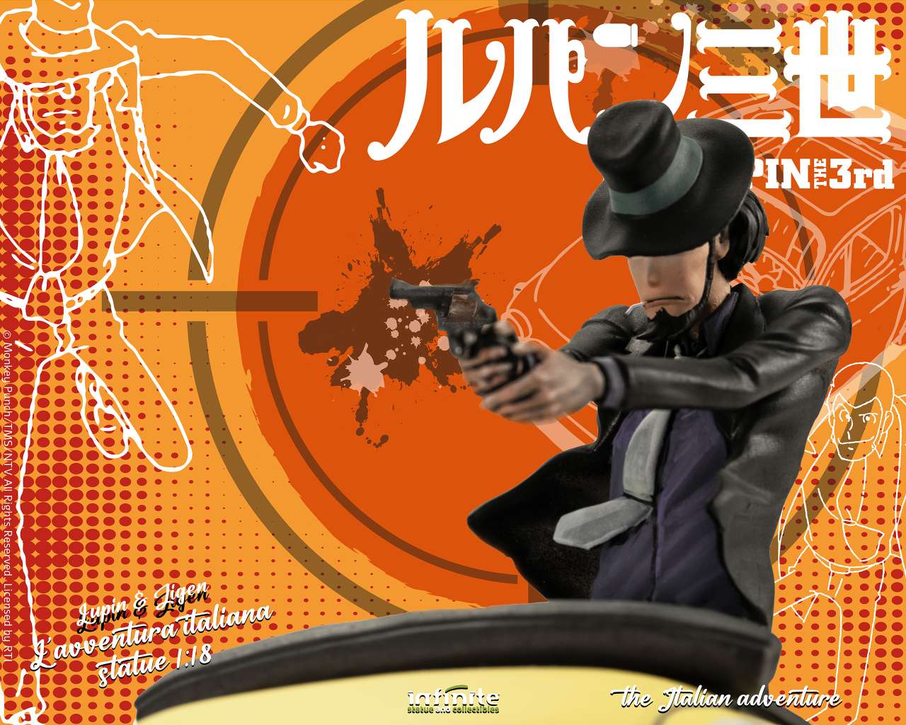 Lupin 3rd L’avventura Italiana – 1/18 Resin Statue