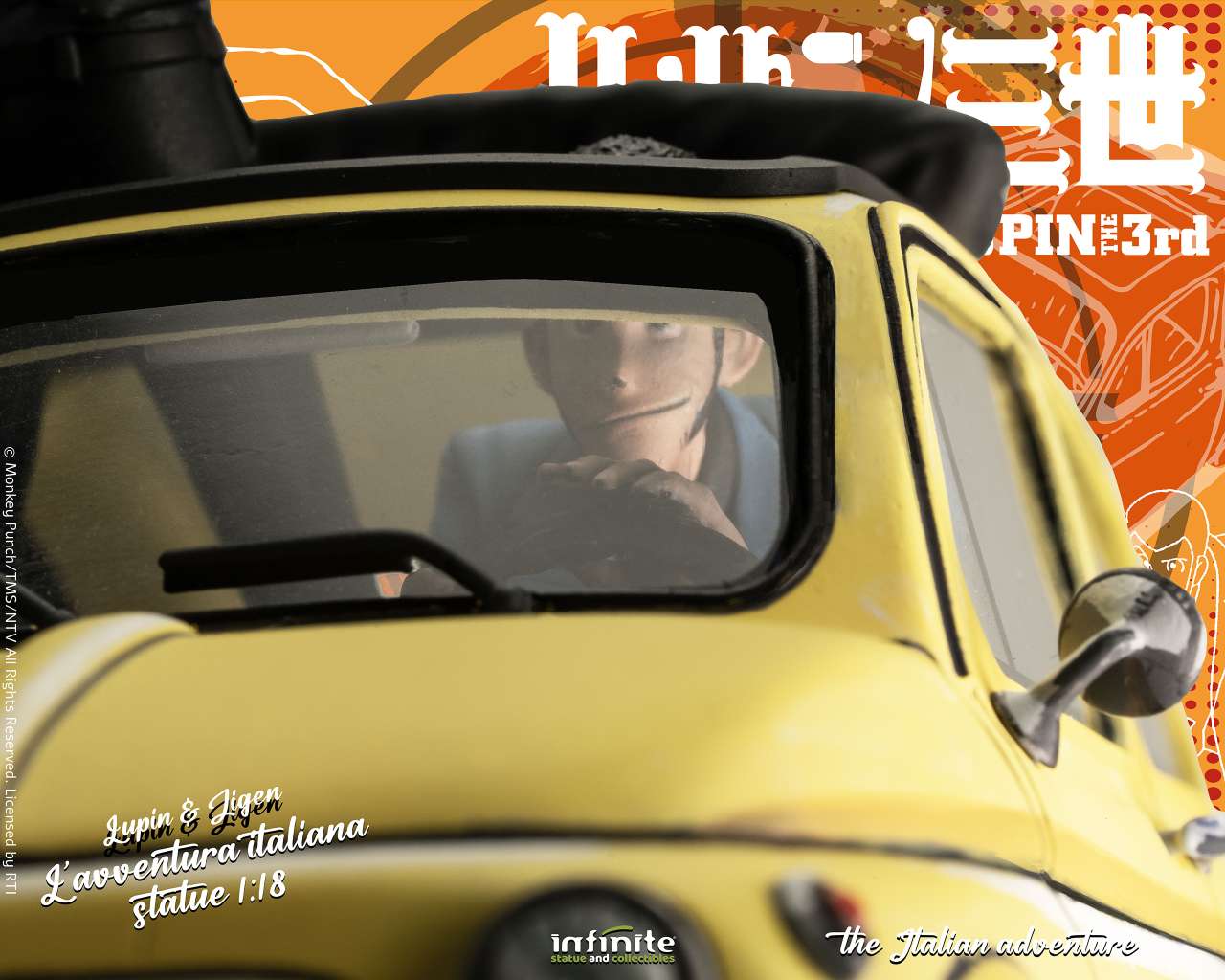 Lupin 3rd L’avventura Italiana – 1/18 Resin Statue