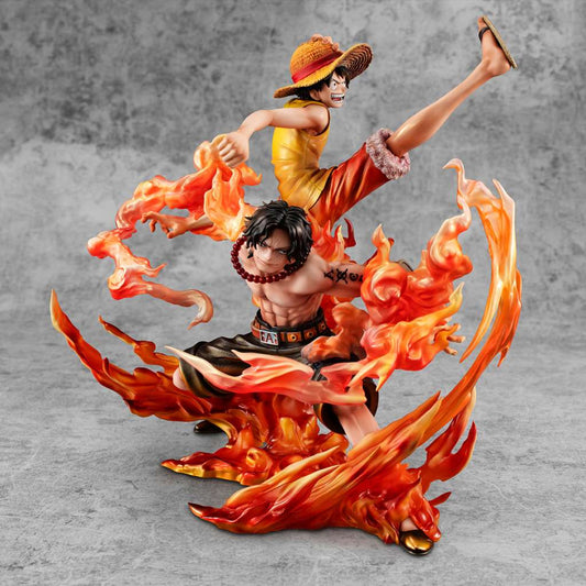 One Piece: P.O.P Neo-Max Luffy & Ace 20th Limited Version Statue 25 cm