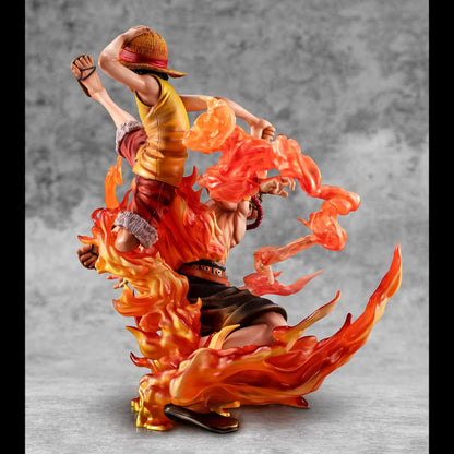 One Piece: P.O.P Neo-Max Luffy & Ace 20th Limited Version Statue 25 cm