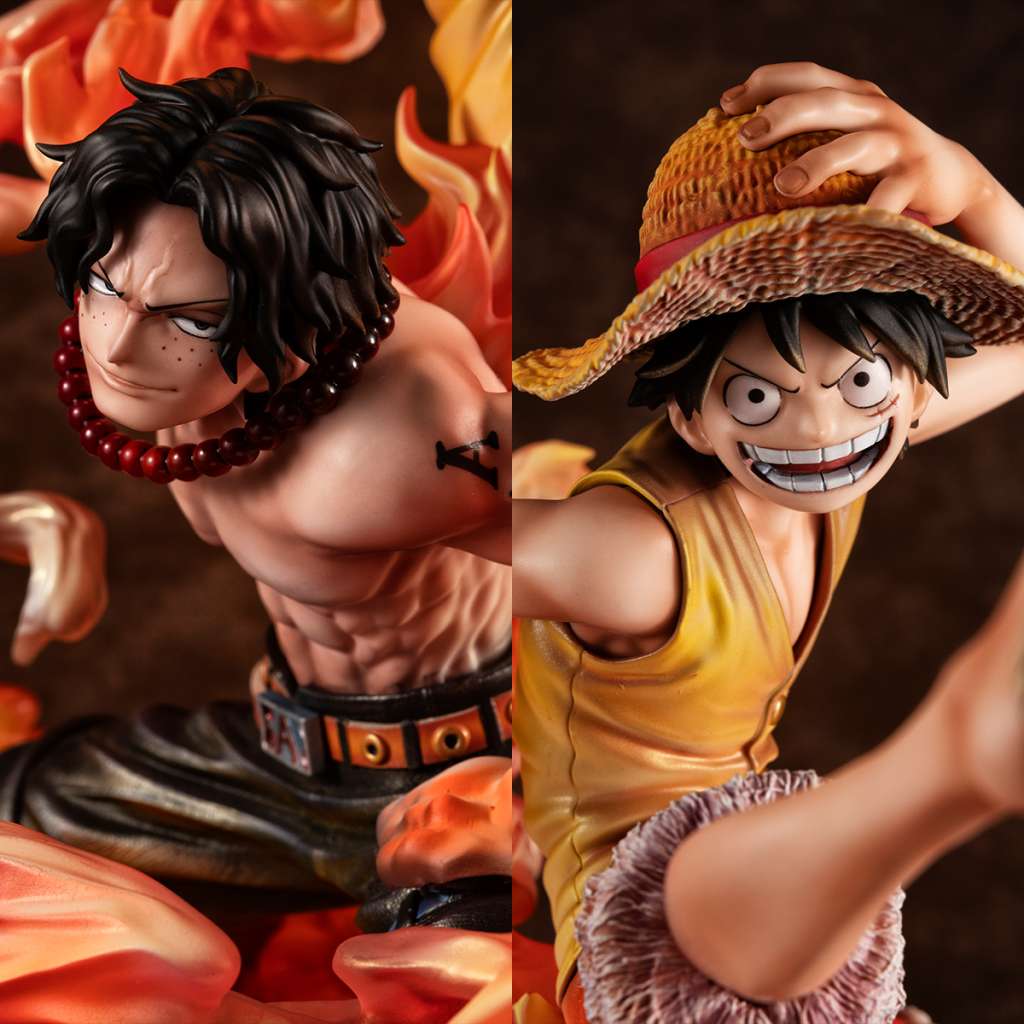 One Piece: P.O.P Neo-Max Luffy & Ace 20th Limited Version Statue 25 cm