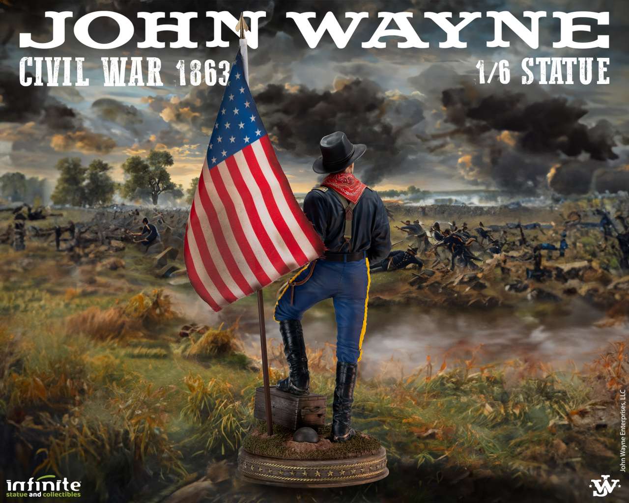 John Wayne Civil War 1863 – 1/6 Resin Statue