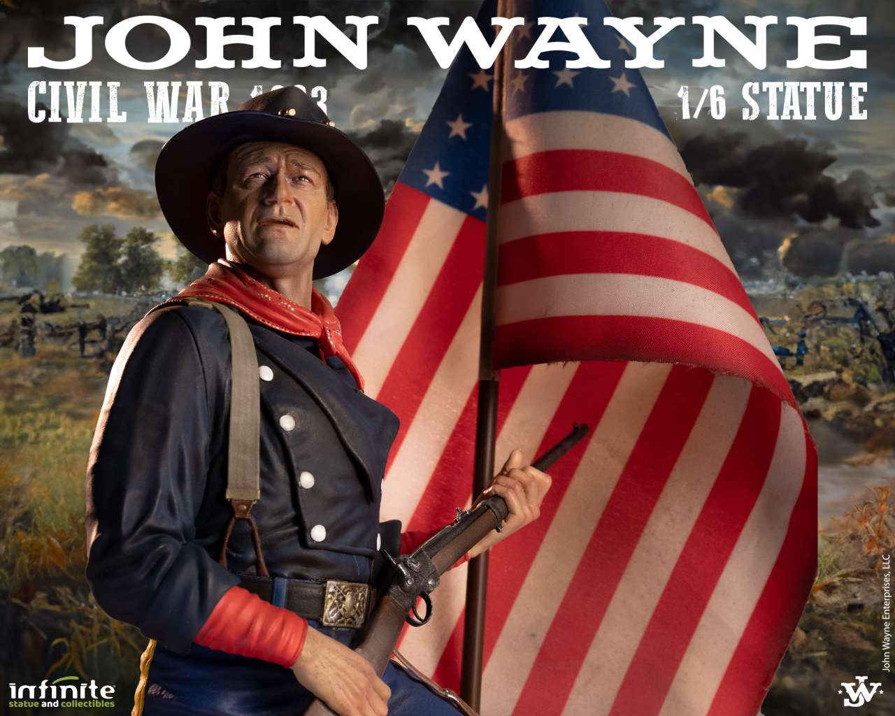 John Wayne Civil War 1863 – 1/6 Resin Statue