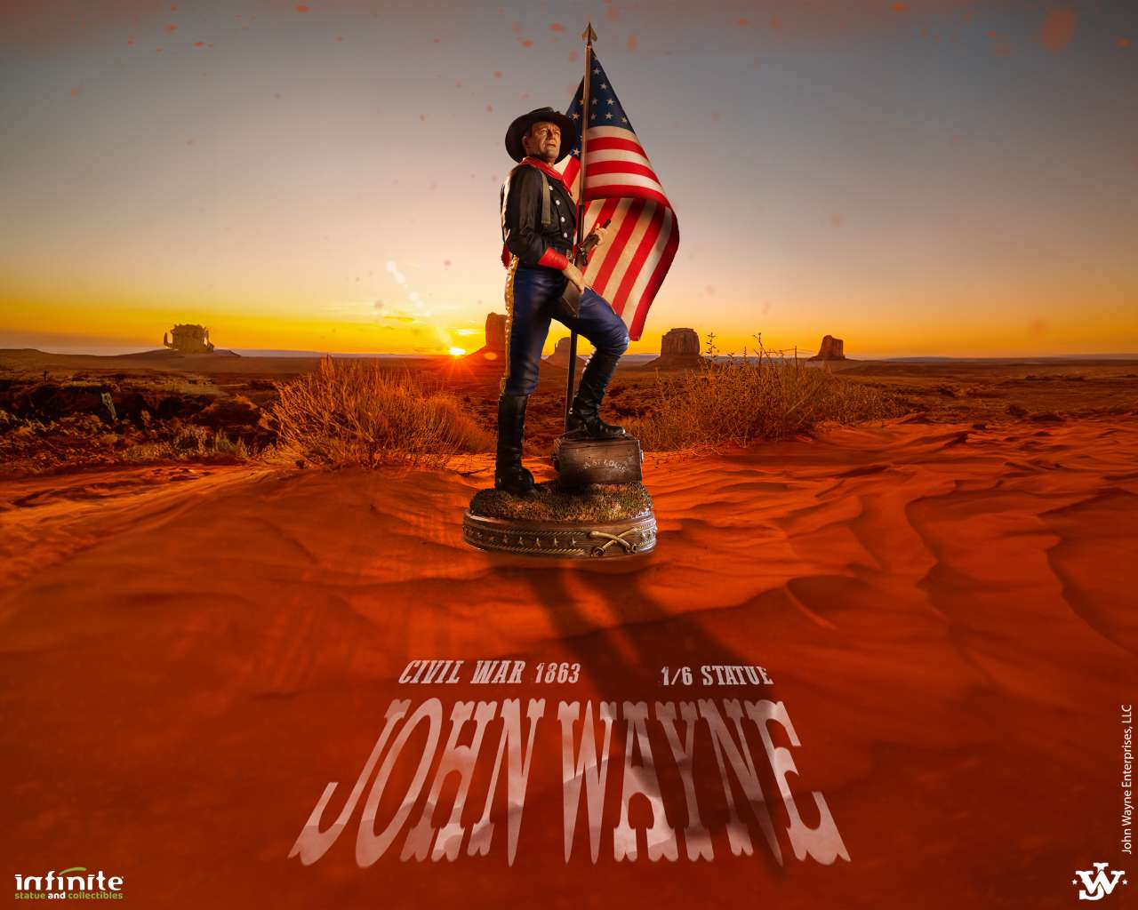 John Wayne Civil War 1863 – 1/6 Resin Statue