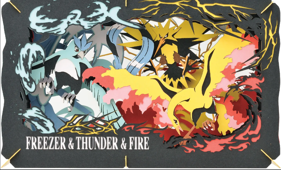 Pokemon: Paper Theater Freezer & Thunder & Fire