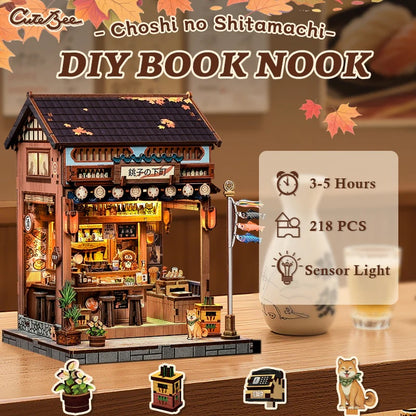 Miniature House – DIY „Choshi no Shitamachi“ mit LED-Beleuchtung (218 Teile)