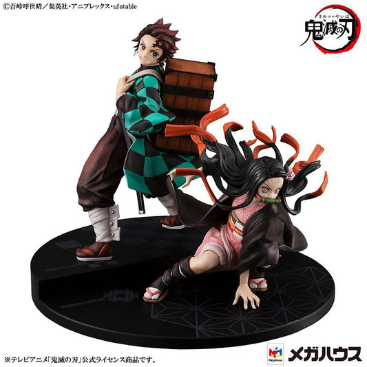 Demon Slayer: Tanjiro & Nezuko Gem Statue