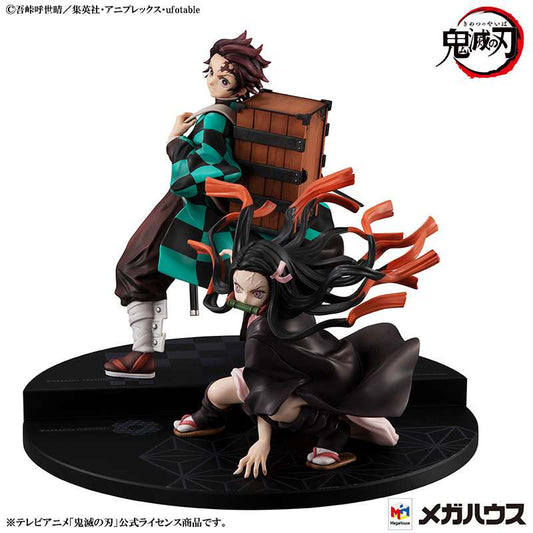 Demon Slayer: Tanjiro & Nezuko Gem Statue