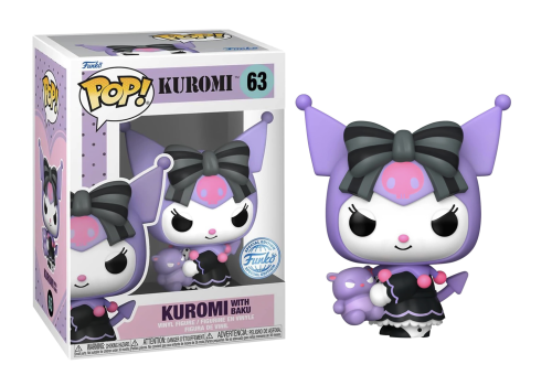 SANRIO - POP N° 63 - Kuromi with Baku