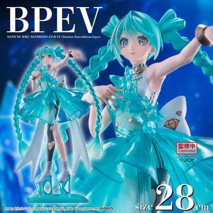 Hatsune Miku: Emerald Gem – Figure Clearluxe 28 cm