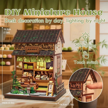 Miniature House – DIY „Kammi-Dokoro Kurihara“ mit LED-Beleuchtung (227 Teile)