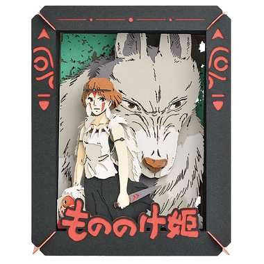 Paper Theater PT-141X: Prinzessin Mononoke, San und Moro (3D-Diorama)