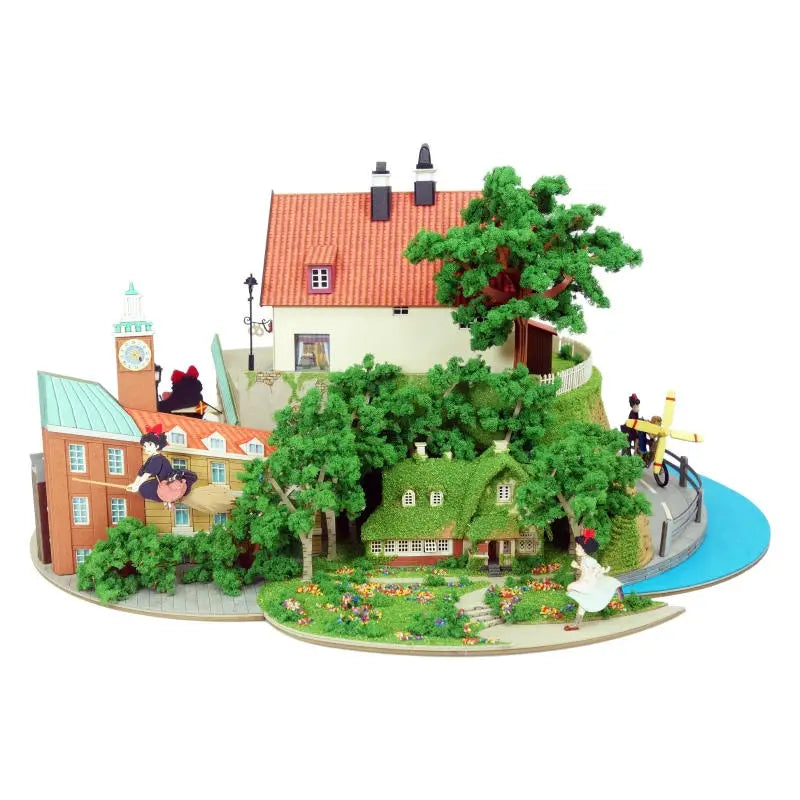 Kiki’s Delivery Service: Stadt & Bäckerei (Non-Scale) - Paper Diorama Kit