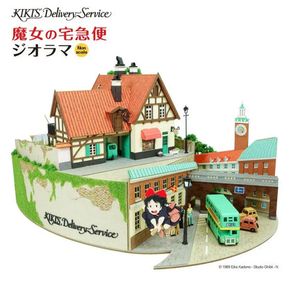 Kiki’s Delivery Service: Stadt & Bäckerei (Non-Scale) - Paper Diorama Kit