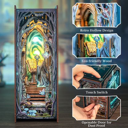 Book Nook Kit – DIY „The Gate of Wonderland“ mit LED-Beleuchtung (107 Teile)