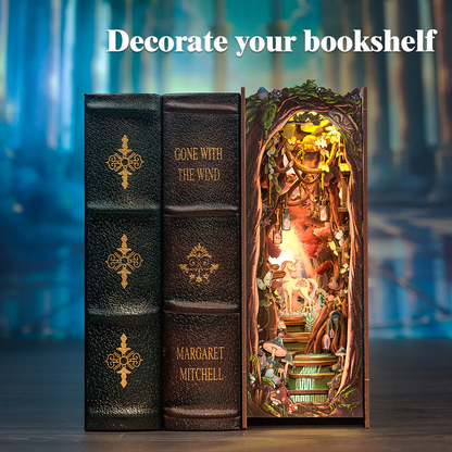 Book Nook Kit – DIY „The Grace of the Forest“ mit LED-Beleuchtung (89 Teile)