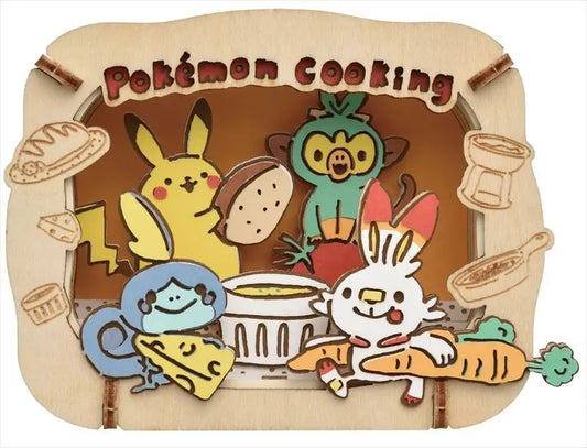 Pokemon: Paper Theater -Wood style- PT-W18 Pokemon Cooking