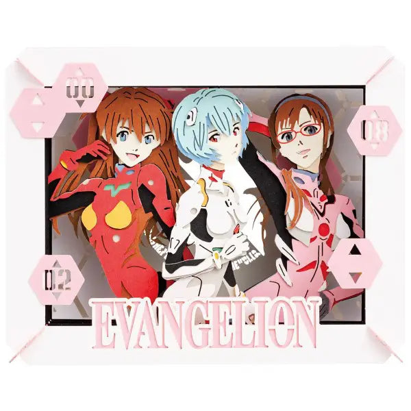 Evangelion: PAPER THEATER PT-155X Rei, Asuka, Mari [Renewal]