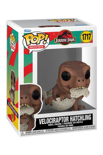 Jurassic Park Hatchling POP! Movies Vinyl Figur Velociraptor 9 cm