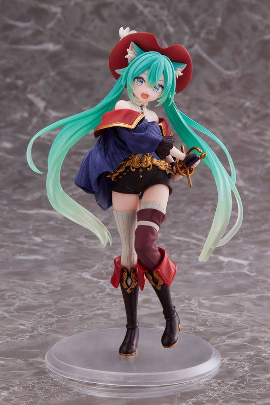 Hatsune Miku PVC Statue Hatsune Miku Wonderland Puss in Boots 18 cm (with bonus Mikrofasertuch)