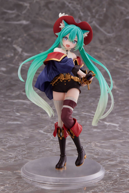 Hatsune Miku PVC Statue Hatsune Miku Wonderland Puss in Boots 18 cm (with bonus Mikrofasertuch)