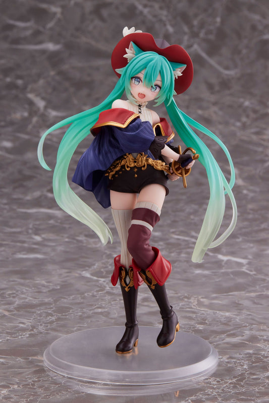 Hatsune Miku PVC Statue Hatsune Miku Wonderland Puss in Boots 18 cm (with bonus Mikrofasertuch)