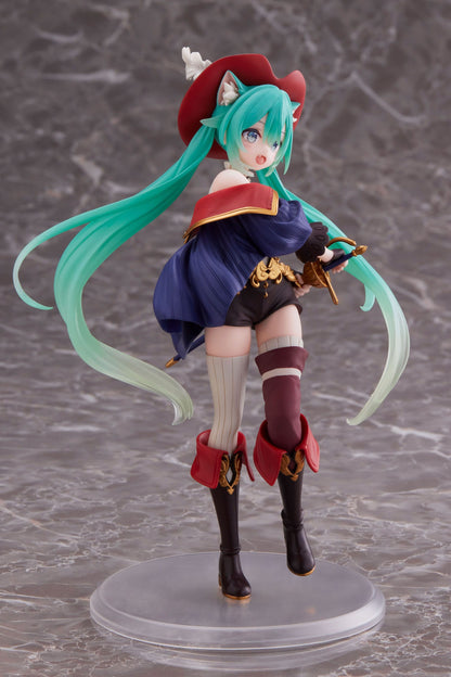Hatsune Miku PVC Statue Hatsune Miku Wonderland Puss in Boots 18 cm (with bonus Mikrofasertuch)