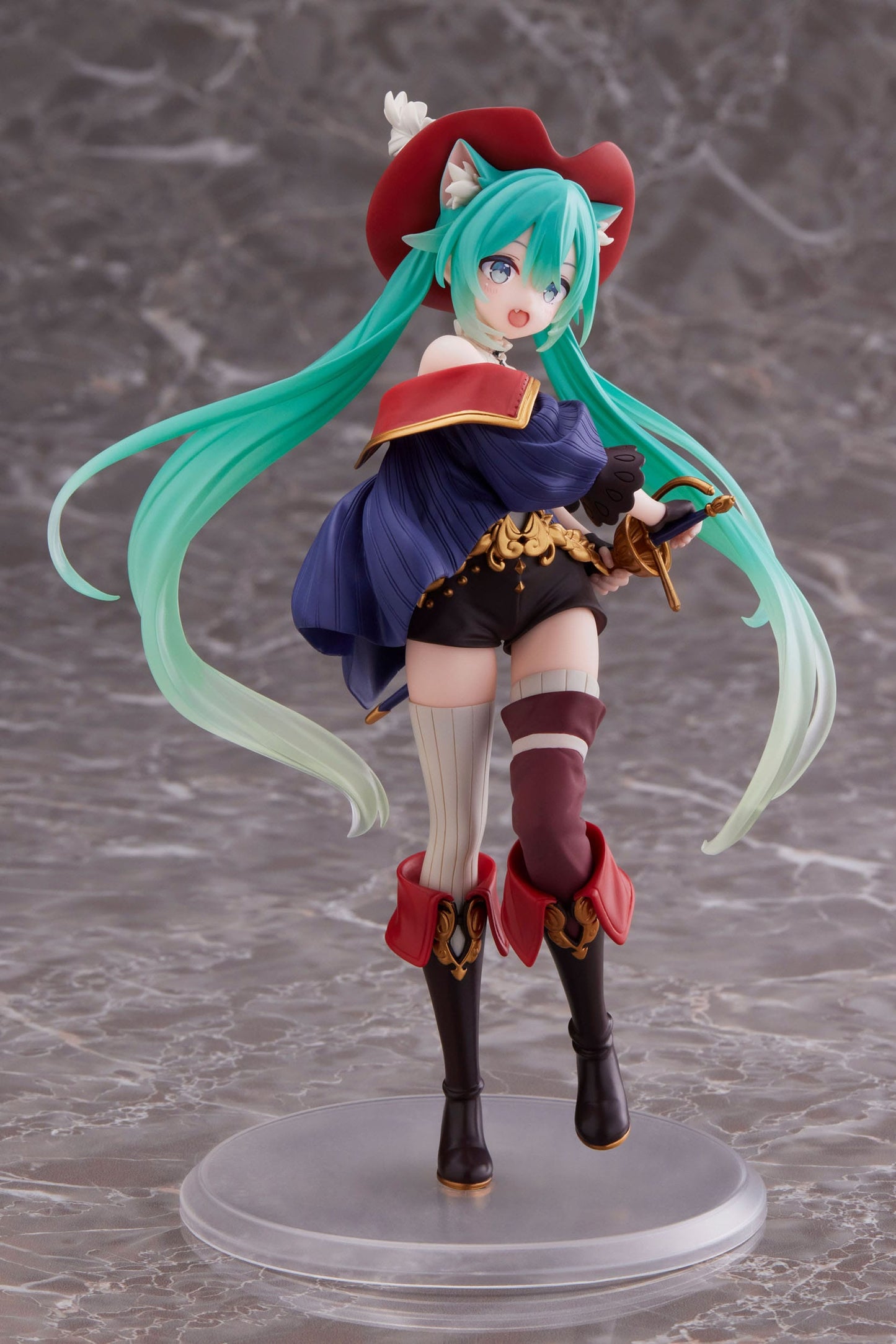 Hatsune Miku PVC Statue Hatsune Miku Wonderland Puss in Boots 18 cm (with bonus Mikrofasertuch)