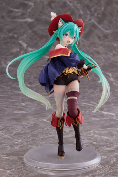 Hatsune Miku PVC Statue Hatsune Miku Wonderland Puss in Boots 18 cm (with bonus Mikrofasertuch)