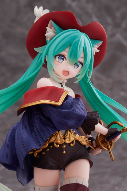 Hatsune Miku PVC Statue Hatsune Miku Wonderland Puss in Boots 18 cm (with bonus Mikrofasertuch)
