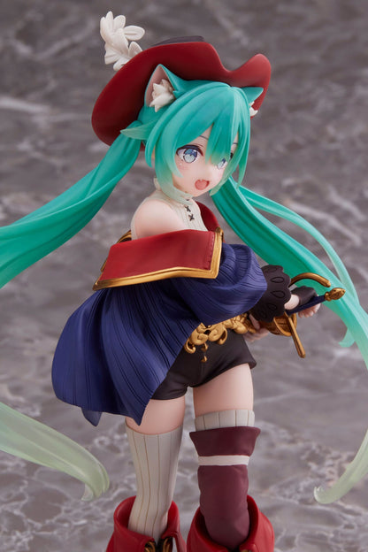 Hatsune Miku PVC Statue Hatsune Miku Wonderland Puss in Boots 18 cm (with bonus Mikrofasertuch)