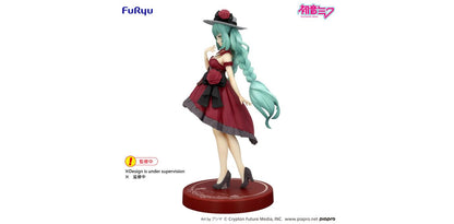 HATSUNE MIKU - Miku "Outing Dress Red" - Statue Trio-Try-It 19cm