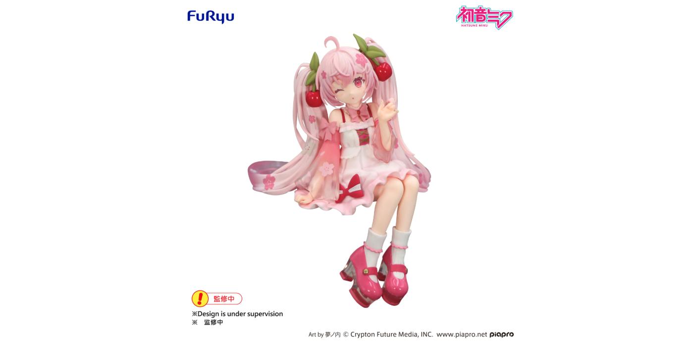 HATSUNE MIKU - Sakura Miku 2025 "Wink" - Statue Noodle Stopper 14cm